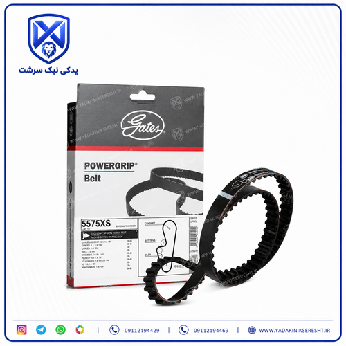 تسمه تايم پژو 206 تيپ 2 و 3 و ( 207 TU3 )104 دندانه برند پاورگریپ با لیبل اصلی هرینگتون