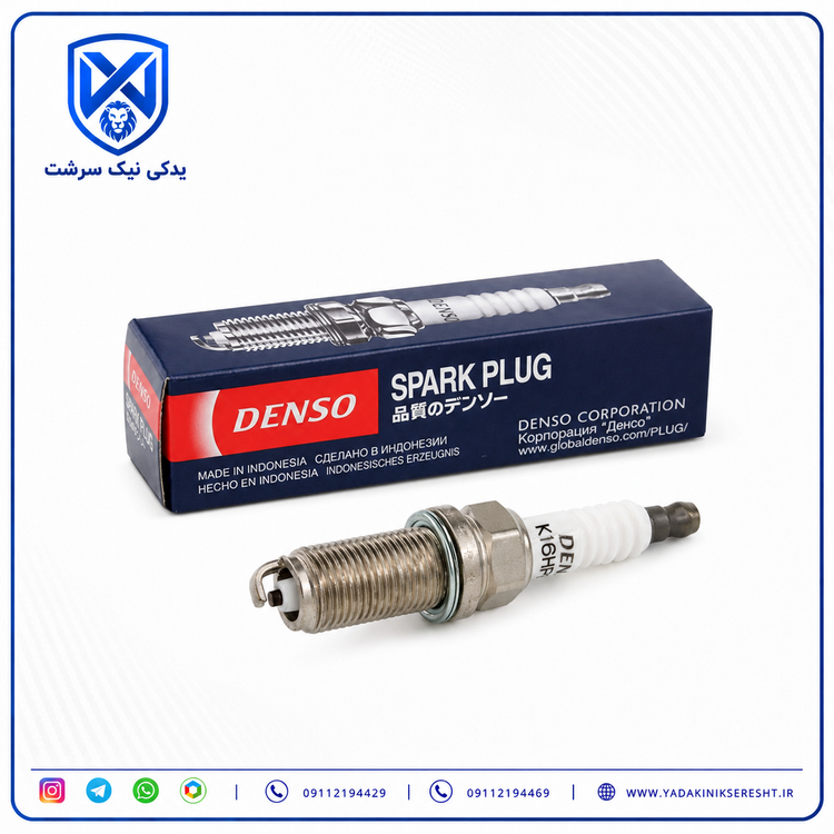شمع پژو 206 تیپ 5 / پژو 207 پایه بلند DENSO مخصوص موتورهای TU5 ایساکو اصلی (4 عددی)